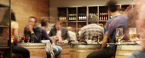 People sitting in a bar